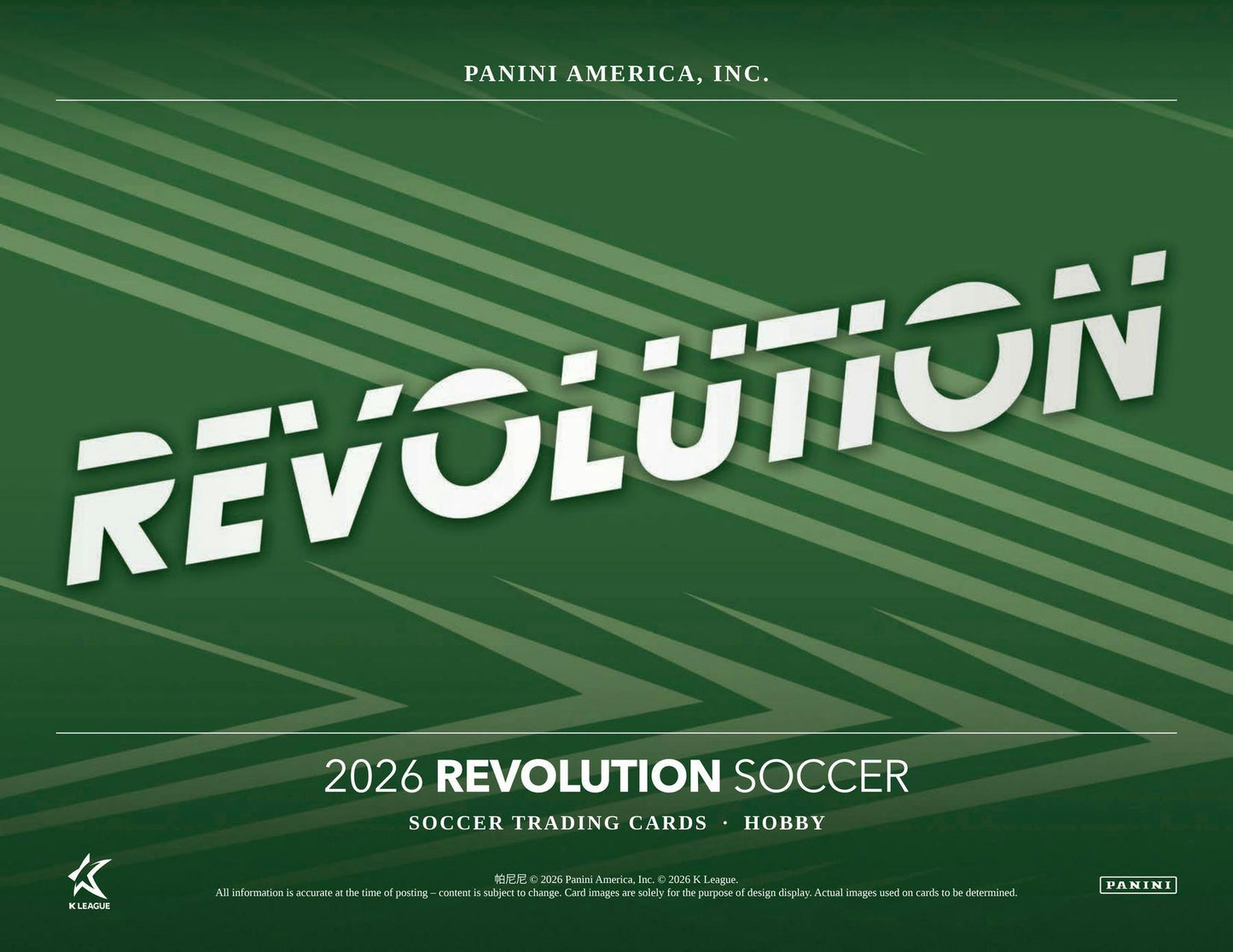 2026 Panini Revolution K League Soccer Hobby Box | Columbia Sports Cards | Columbia Hobby - Sports Card Boxes - Toploaders - Card Savers.