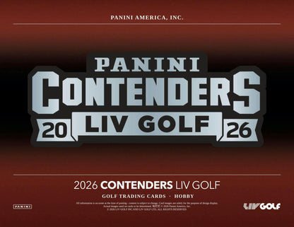 2026 Panini Contenders LIV Golf Hobby Box | Columbia Sports Cards.