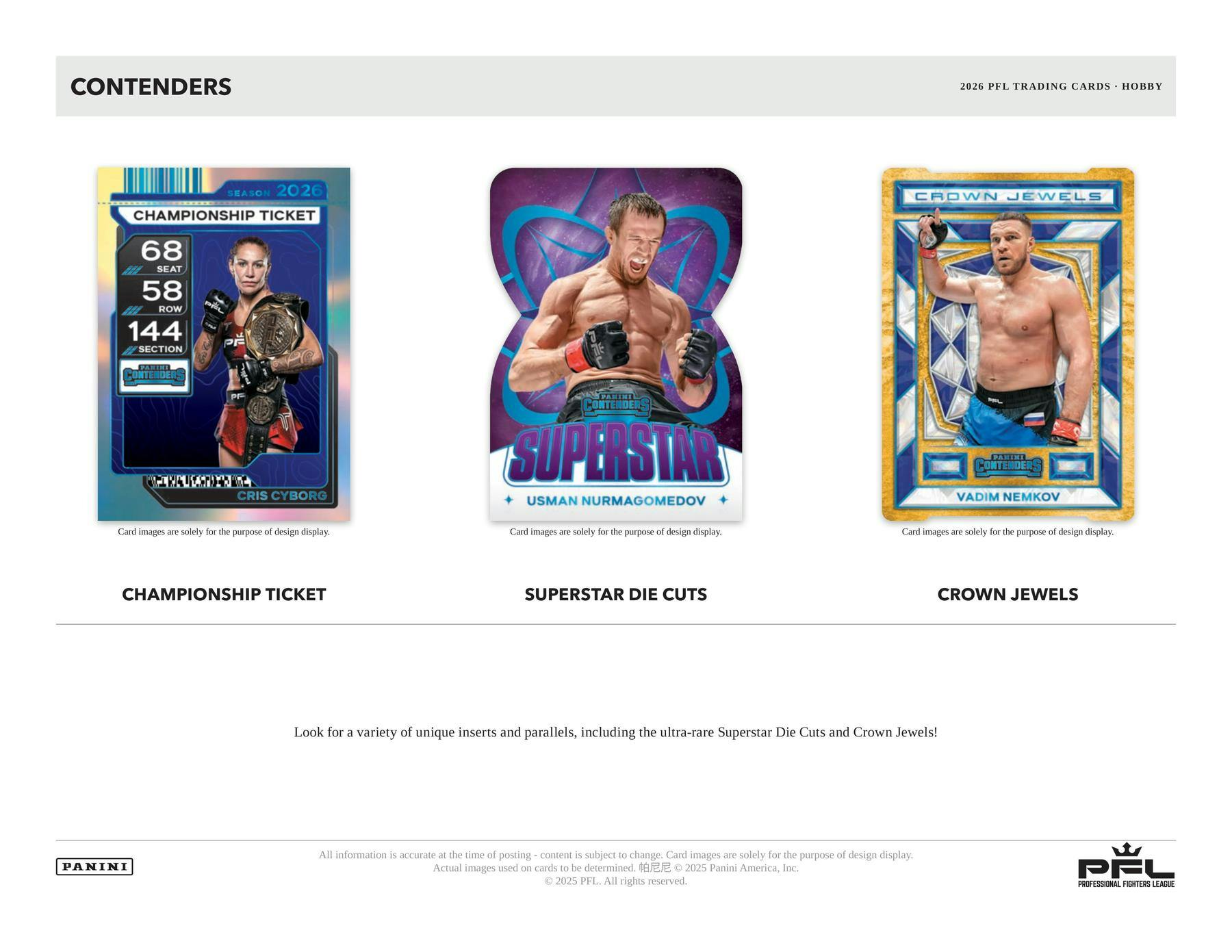 2026 Panini Contenders Professional Fighters League PFL Hobby Box | Columbia Sports Cards | Columbia Hobby - Sports Card Boxes - Toploaders - Card Savers.
