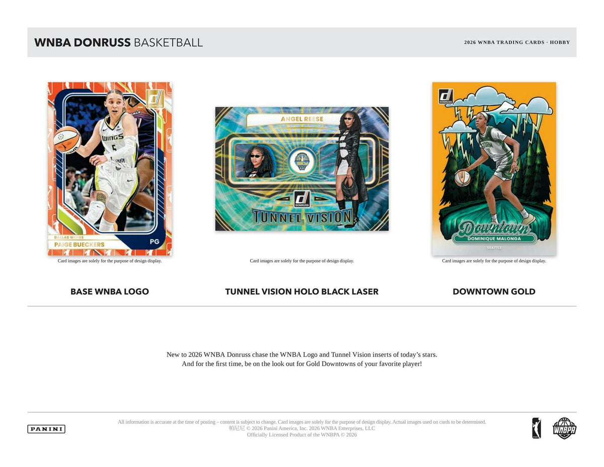 2026 Panini Donruss WNBA Basketball Hobby Box | Columbia Sports Cards.