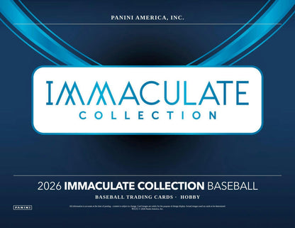 2026 Panini Immaculate Baseball Hobby Box | Columbia Sports Cards | Columbia Hobby - Sports Card Boxes - Toploaders - Card Savers.