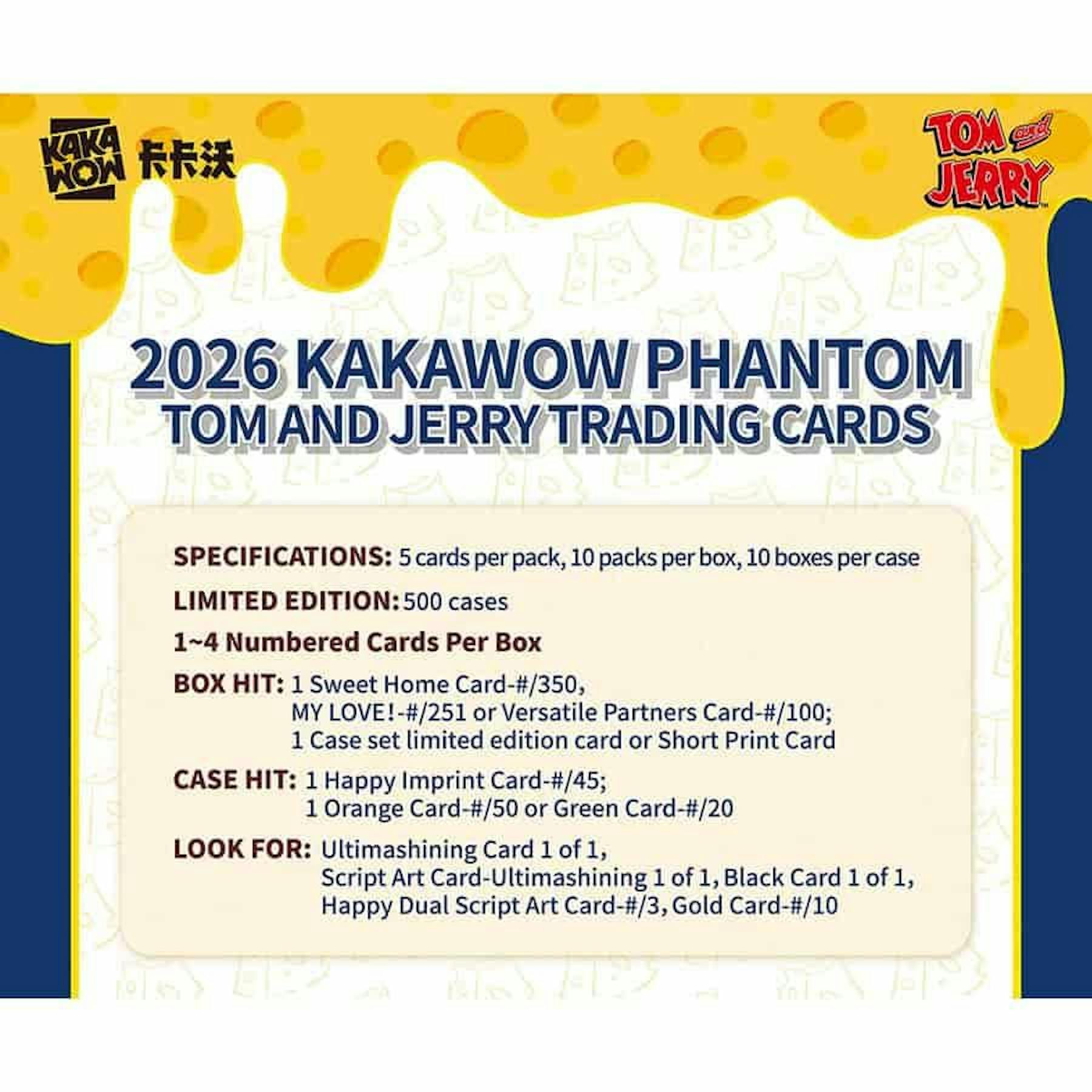 2026 Kakawow Phantom Tom & Jerry Hobby Box | Columbia Sports Cards | Columbia Hobby - Sports Card Boxes - Toploaders - Card Savers.