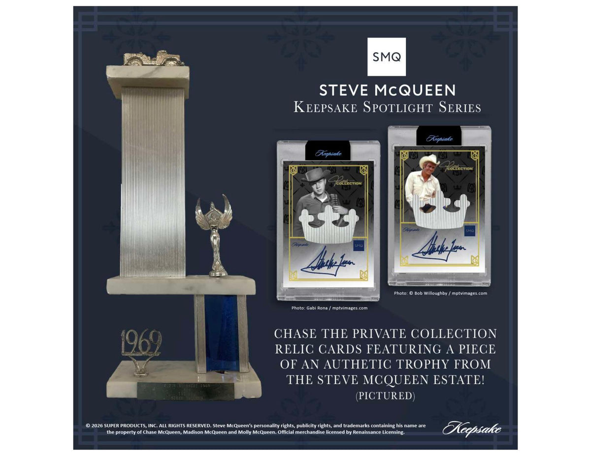 2026 Keepsake Steve McQueen King of Cool Spotlight Series Hobby Box sell sheet 3