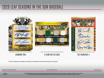 2026 Leaf Seasons in the Sun Baseball Hobby Box | Columbia Sports Cards | Columbia Hobby - Sports Card Boxes - Toploaders - Card Savers.
