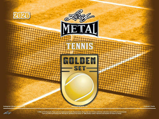 2026 Leaf Metal Tennis Golden Set Hobby Box