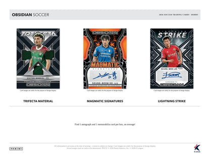 2026 Panini Obsidian K League Soccer Hobby Box
