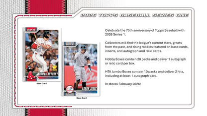 2026 Topps Series 1 Baseball Hobby Jumbo Box | Columbia Sports Cards