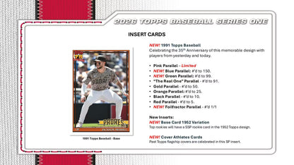 2026 Topps Series 1 Baseball Hobby Jumbo Box | Columbia Sports Cards
