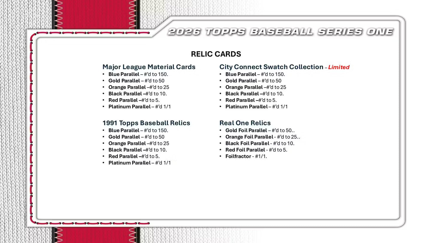 2026 Topps Series 1 Baseball Mega Box | Columbia Sports Cards
