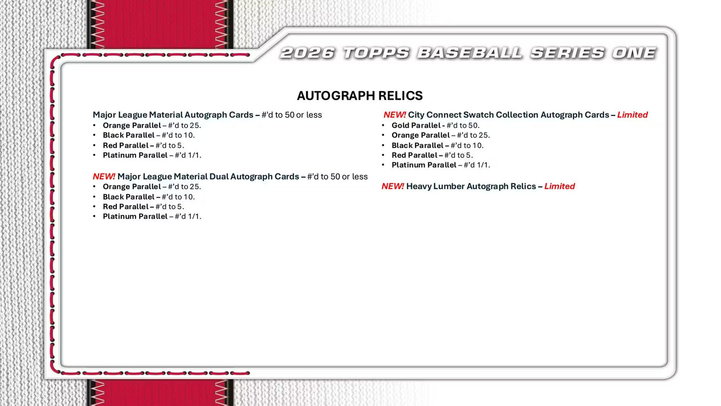 2026 Topps Series 1 Baseball 6-Pack Blaster Box | Columbia Sports Cards
