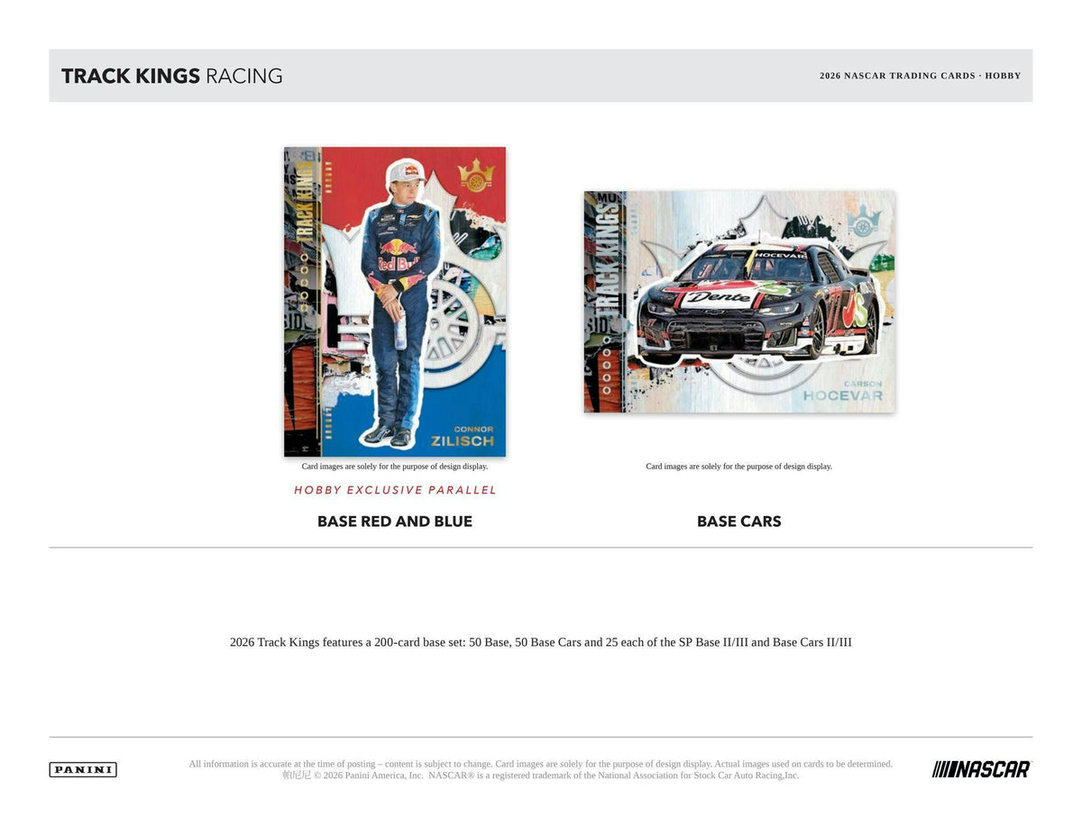 2026 Panini Track Kings NASCAR Racing Hobby Box sell sheet 2