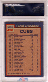 Fergie Jenkins 1984 Topps Nestle Cubs Leaders #456  PSA 9 MINT - CUBS Pop 14