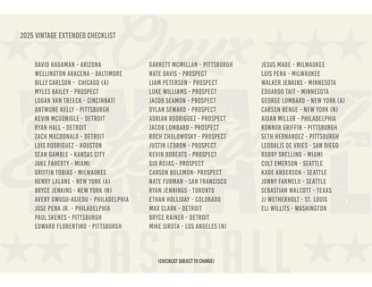 2025 Onyx Vintage Extended Series Baseball Hobby Box | Columbia Sports Cards