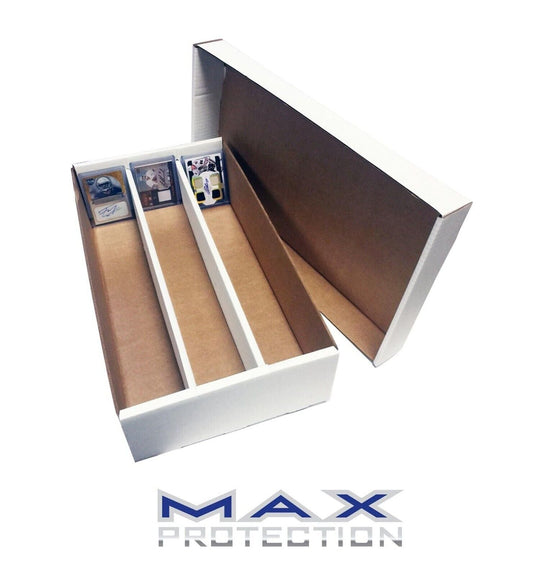 3,000ct 3 - Row Card Storage Shoe Box - Also Holds Toploaders and Magnetics - Bundle of 25 - Columbia Hobby - Sports Card Boxes - Toploaders - Card Savers