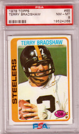 TERRY BRADSHAW 1978 Topps #65 PSA 8 NM-MT - STEELERS