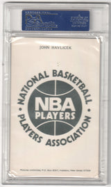 JOHN HAVLICEK 1973 NBA Players Association Postcard PSA 7.5 NM+ - CELTICS