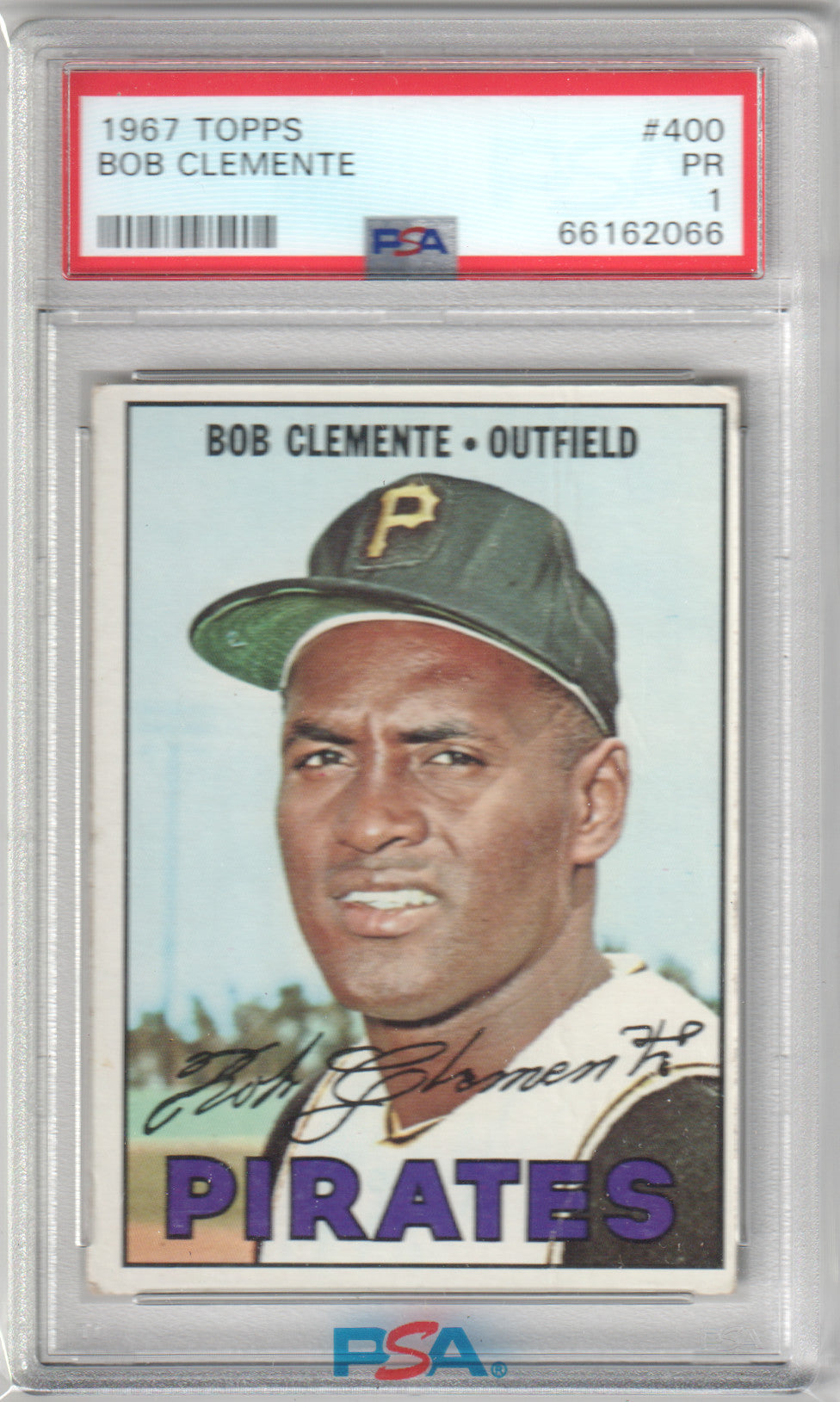 BOB ROBERTO CLEMENTE 1967 Topps #400 PSA 1 PR - PIRATES