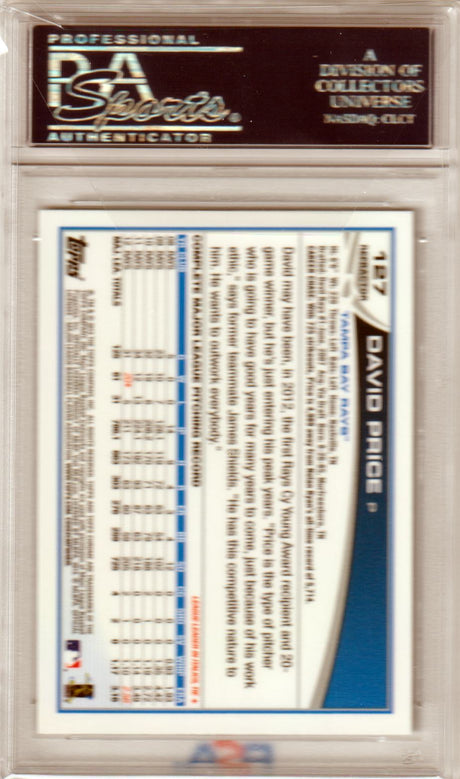 DAVID PRICE 2013 Topps Chrome Pitching #127 Xfractor PSA 10 GEM MINT Pop 3
