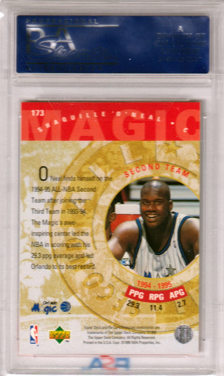 SHAQUILLE O'NEAL 1995-96 Upper Deck #173 PSA 10 GEM MINT - MAGIC POP 12