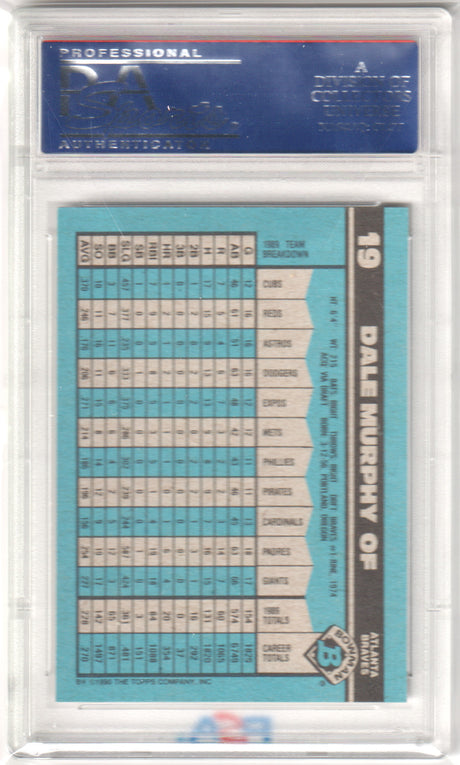 DALE MURPHY 1990 Bowman #19 PSA 10 GEM MINT - BRAVES