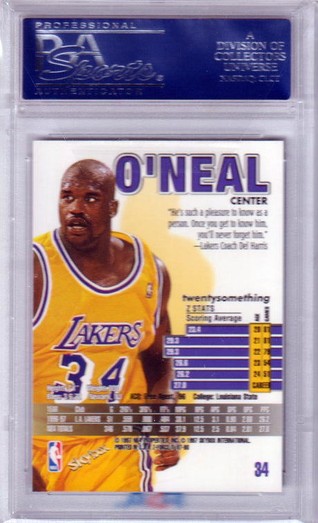 SHAQUILLE O'NEAL 1997-98 Skybox Z-Force #34 PSA 10 GEM MINT - LAKERS - POP 15