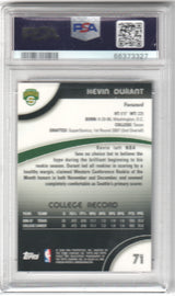 KEVIN DURANT 2007 Topps Finest Rookie RC #71 PSA 10 GEM MINT