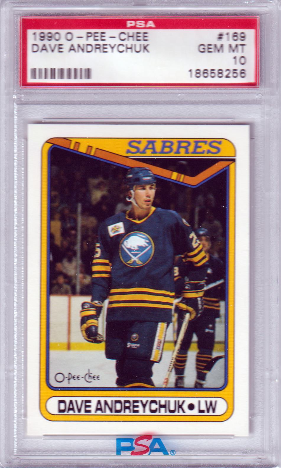 DAVE ANDREYCHUK 1990-1 O-Pee-Chee #169 PSA 10 GEM MINT - SABRES POP 4