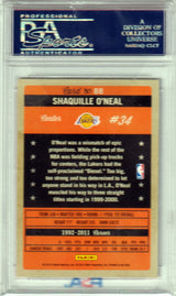 SHAQUILLE O'NEAL 2011 Panini Past And Present #88 PSA 10 GEM MINT LAKERS POP 4