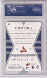 ALBERT PUJOLS 2008 Upper Deck X #91 PSA 10 GEM MINT - CARDINALS