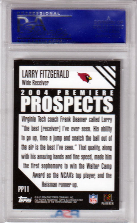 LARRY FITZGERALD 2004 Topps Premiere Prospects RC Rookie #PP11 PSA 10 GEM MINT