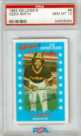 OZZIE SMITH 1982 Kellogg's 3-D Super Stars #6 PSA 10 GEM MINT