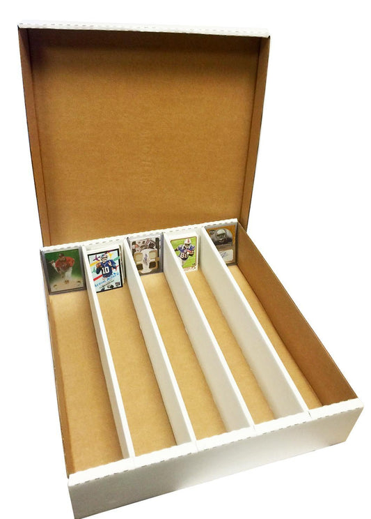 5,000ct Super Monster 5 - Row Card Storage Box - Bundle of 25 - Columbia Hobby - Sports Card Boxes - Toploaders - Card Savers
