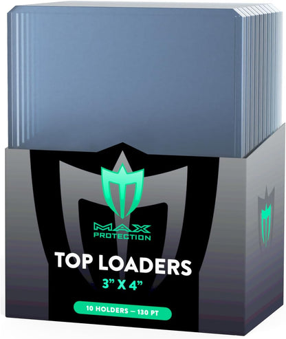 500ct Case Ultra Max Pro 130pt Trading Card Toploaders | Crystal Clear Holders - Columbia Hobby - Sports Card Boxes - Toploaders - Card Savers