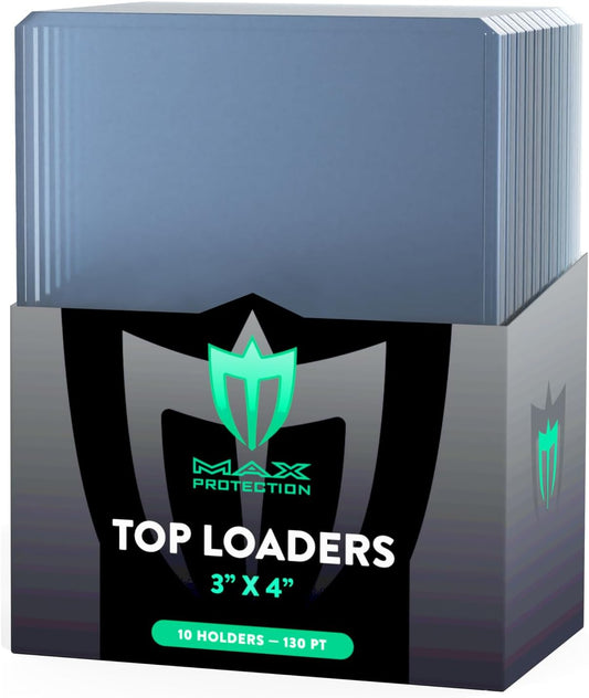 500ct Case Ultra Max Pro 130pt Trading Card Toploaders | Crystal Clear Holders - Columbia Hobby - Sports Card Boxes - Toploaders - Card Savers