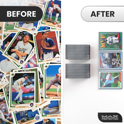 500ct Case Ultra Max Pro 130pt Trading Card Toploaders | Crystal Clear Holders - Columbia Hobby - Sports Card Boxes - Toploaders - Card Savers