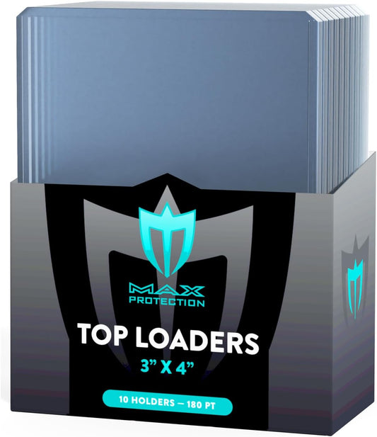 500ct Case Ultra Max Pro 180pt Trading Card Toploaders | Crystal Clear Holders - Columbia Hobby - Sports Card Boxes - Toploaders - Card Savers
