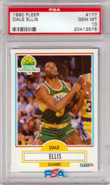 DALE ELLIS 1990-91 Fleer #177 PSA 10 GEM MINT - SUPERSONICS - POP 14