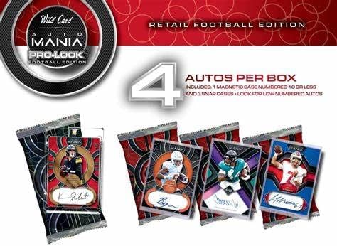 2022 Wild Card Auto Mania Pro Look Football Retail Box