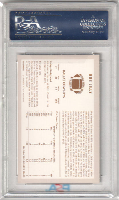 BOB LILLY 1970 Kellogg's #54 PSA 9 MINT - COWBOYS