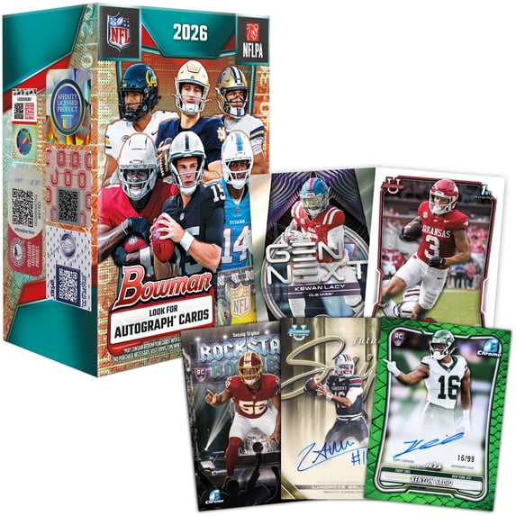 2026 Bowman Football Blaster Box | Columbia Hobby - Sports Card Boxes - Toploaders - Card Savers.