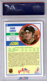 MARIO LEMIEUX 1990 Score #2 PSA 10 GEM MINT - PENGUINS