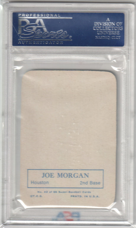 JOE MORGAN 1969 Topps Super #42 PSA 8 NM - ASTROS