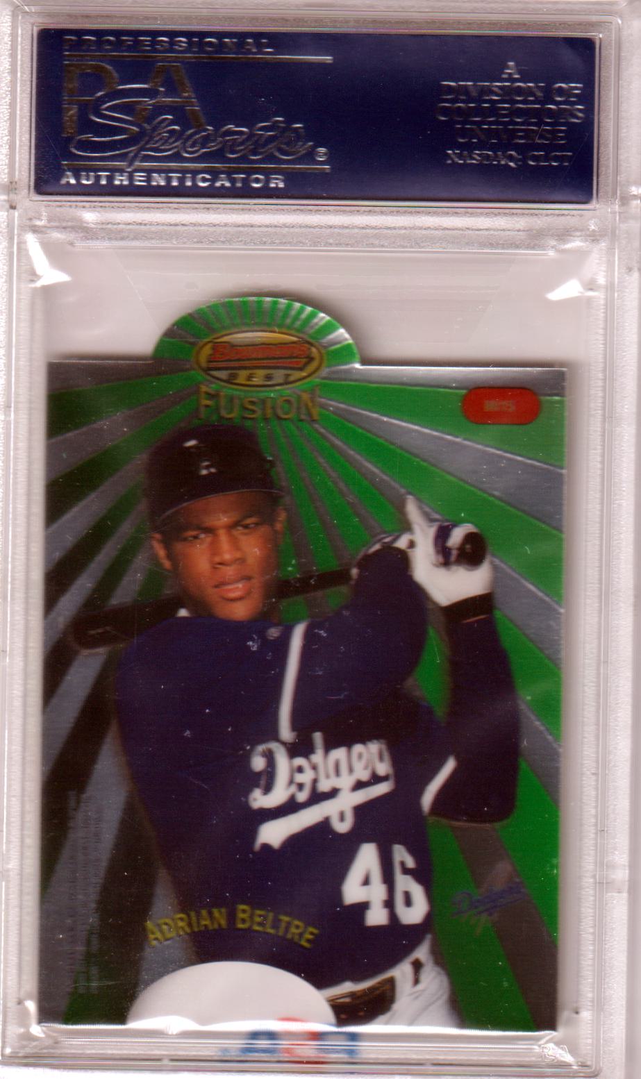 ADRIAN BELTRE CHIPPER JONES 1998 Bowman's Best Mirror Image Fusion #MI15 PSA 10