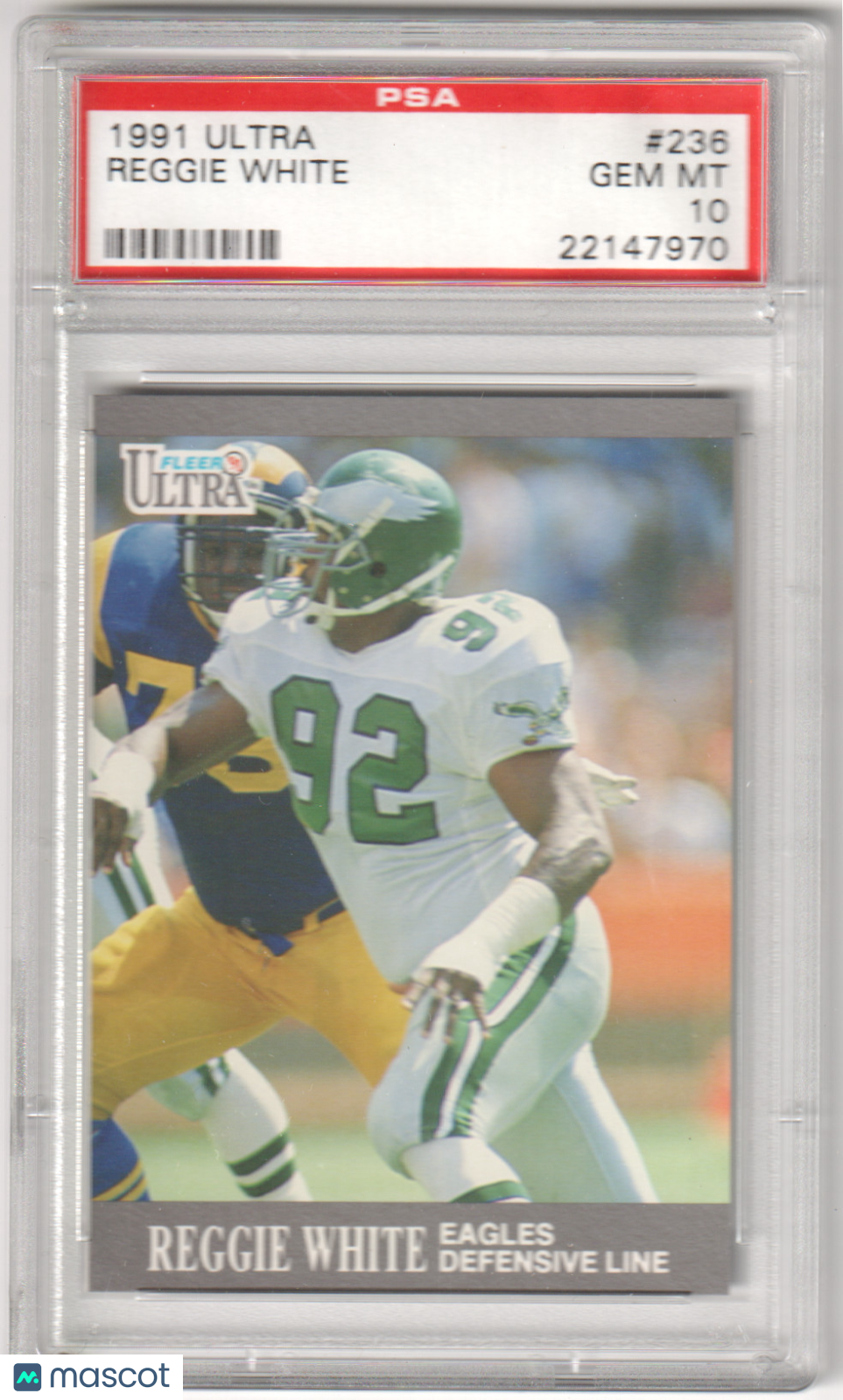 REGGIE WHITE 1991 Fleer Ultra #236 PSA 10 GEM MINT - EAGLES