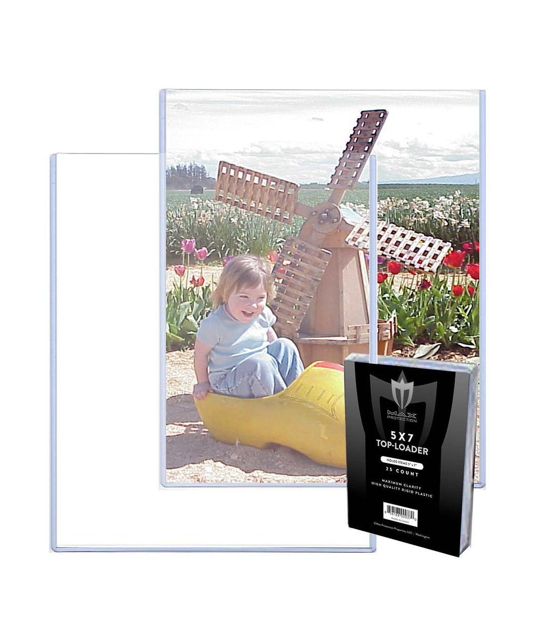 5x7 Photo Size Topload Toploader Holder - 25ct - Columbia Hobby - Sports Card Boxes - Toploaders - Card Savers
