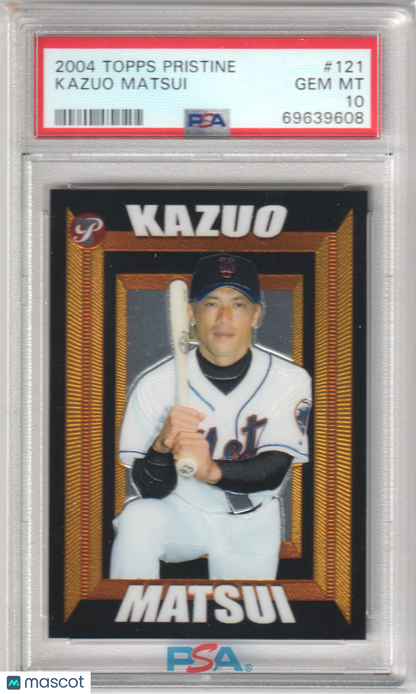KAQUAO MATSUI 2004 Topps Pristine #121 PSA 10 GEM MINT - METS Pop 1