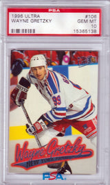 WAYNE GRETZKY 1996-97 Fleer Ultra #106 PSA 10 GEM MINT - RANGERS - POP 12