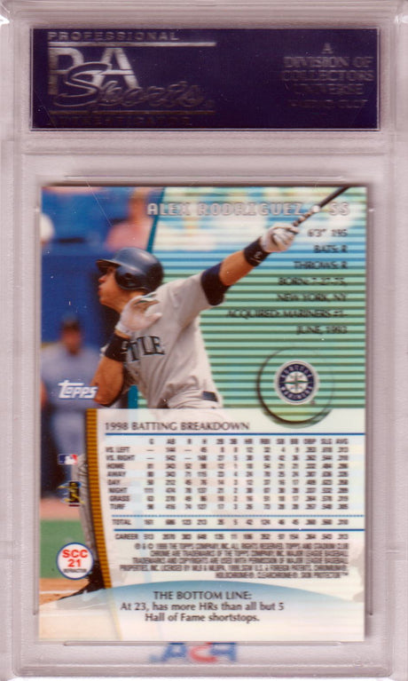 ALEX RODRIGUEZ 1999 Topps Stadium Club Chrome Refractor PSA 10 GEM MINT - POP 2