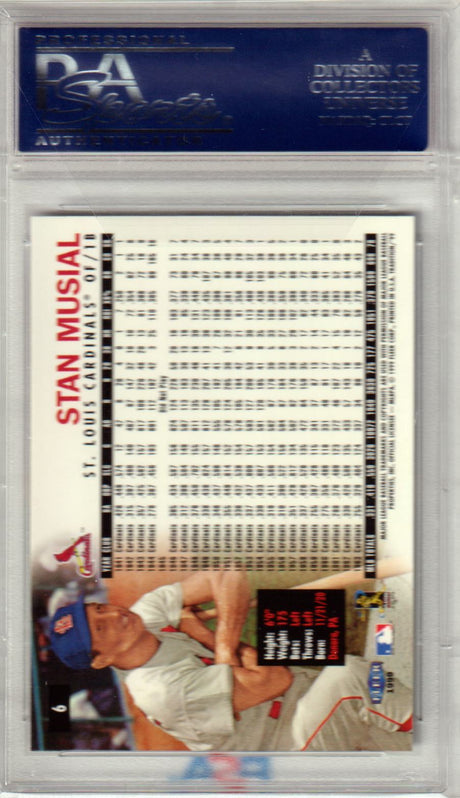 STAN MUSIAL 1999 Fleer #6 PSA 10 GEM MINT - CARDINALS Pop 4