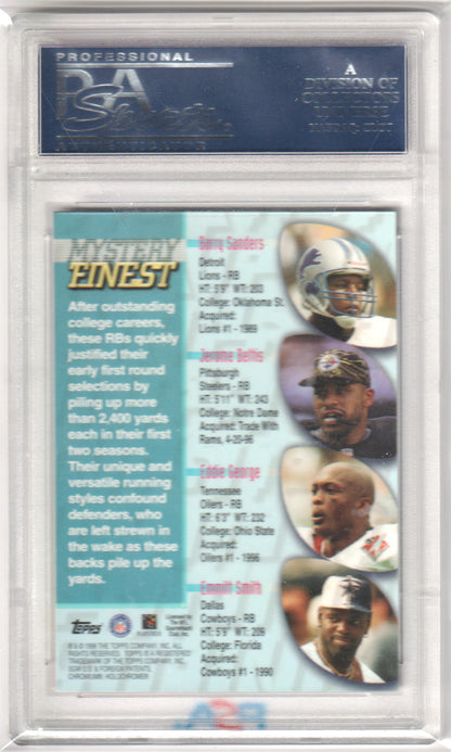 EMMITT SMITH 1998 Topps Mystery Finest #M12 Refractor PSA 10 GEM MINT COWBOYS